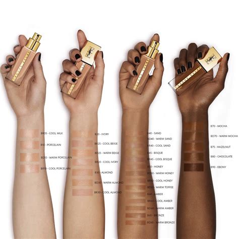 best ysl foundation for combination skin|YSL foundation color guide.